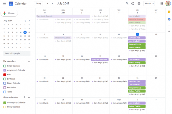 make google calendar desktop background for mac